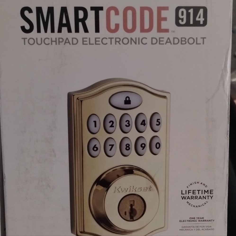 SmartCode 914 Touchpad Electronic Deadbolt - Gold